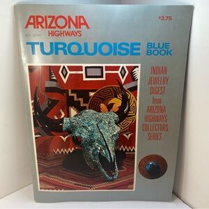 1975 ARIZONA HIGHWAYS TURQUOISE BLUE BOOK COLLECTOR  INDIAN JEWELRY DIGEST